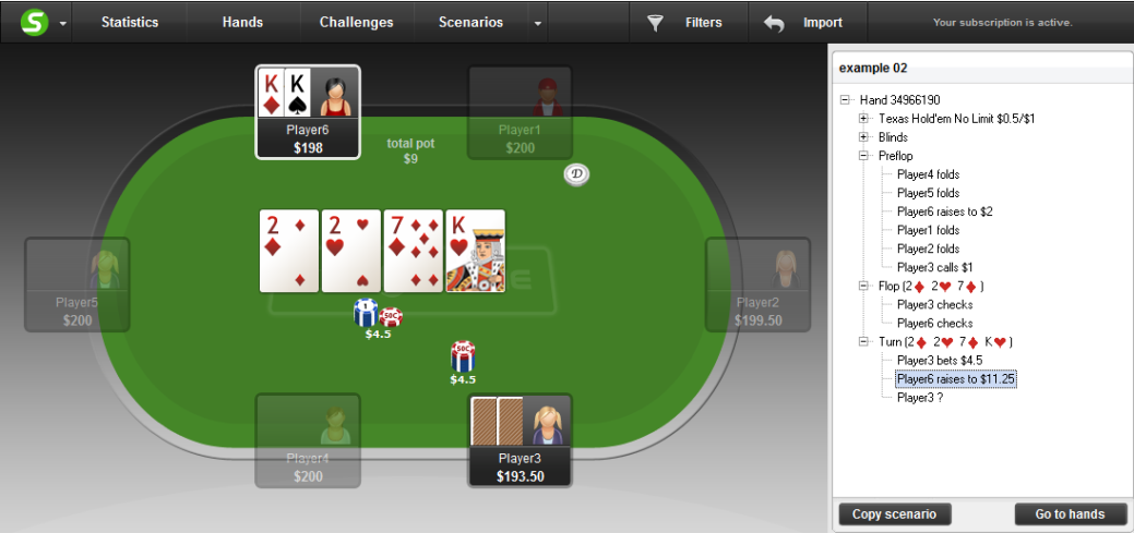 67pokersnowie研究25底池大小下注牌例2