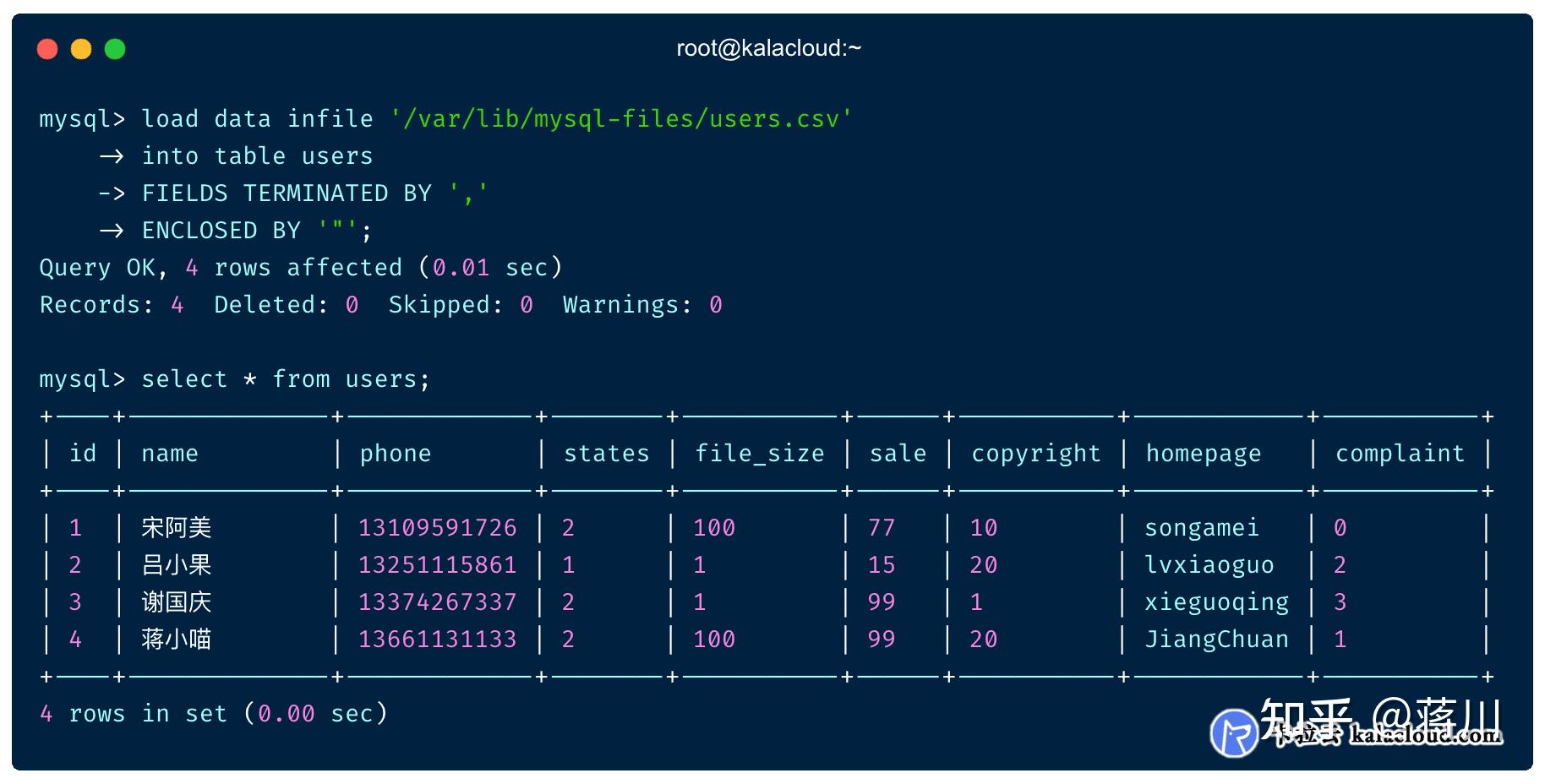MySQL CSV Excel mysql csv excel