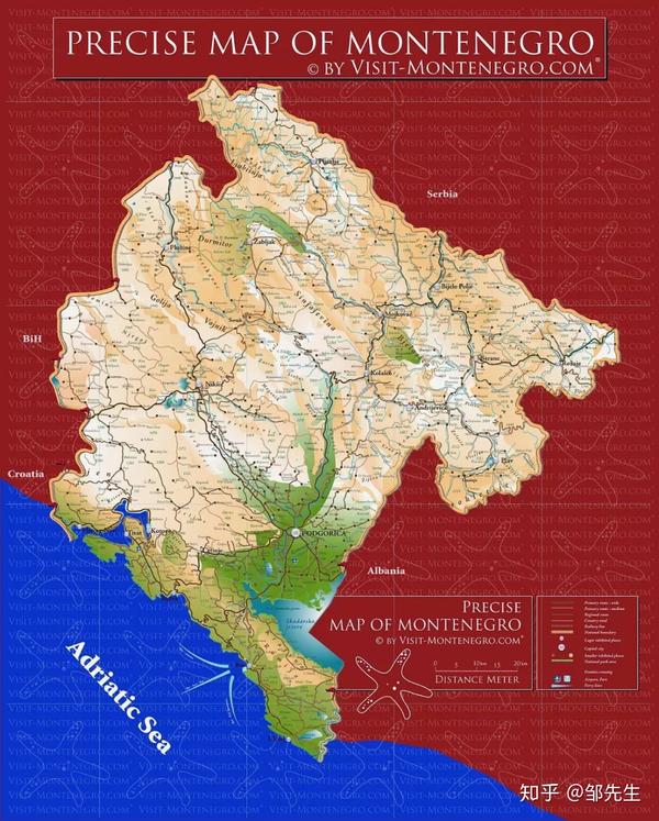 黑山,地中海沿岸的欧洲大陆国家