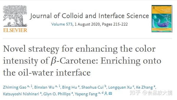 胡萝卜素颜色 胡萝卜素层析的颜色 类胡萝卜素颜色