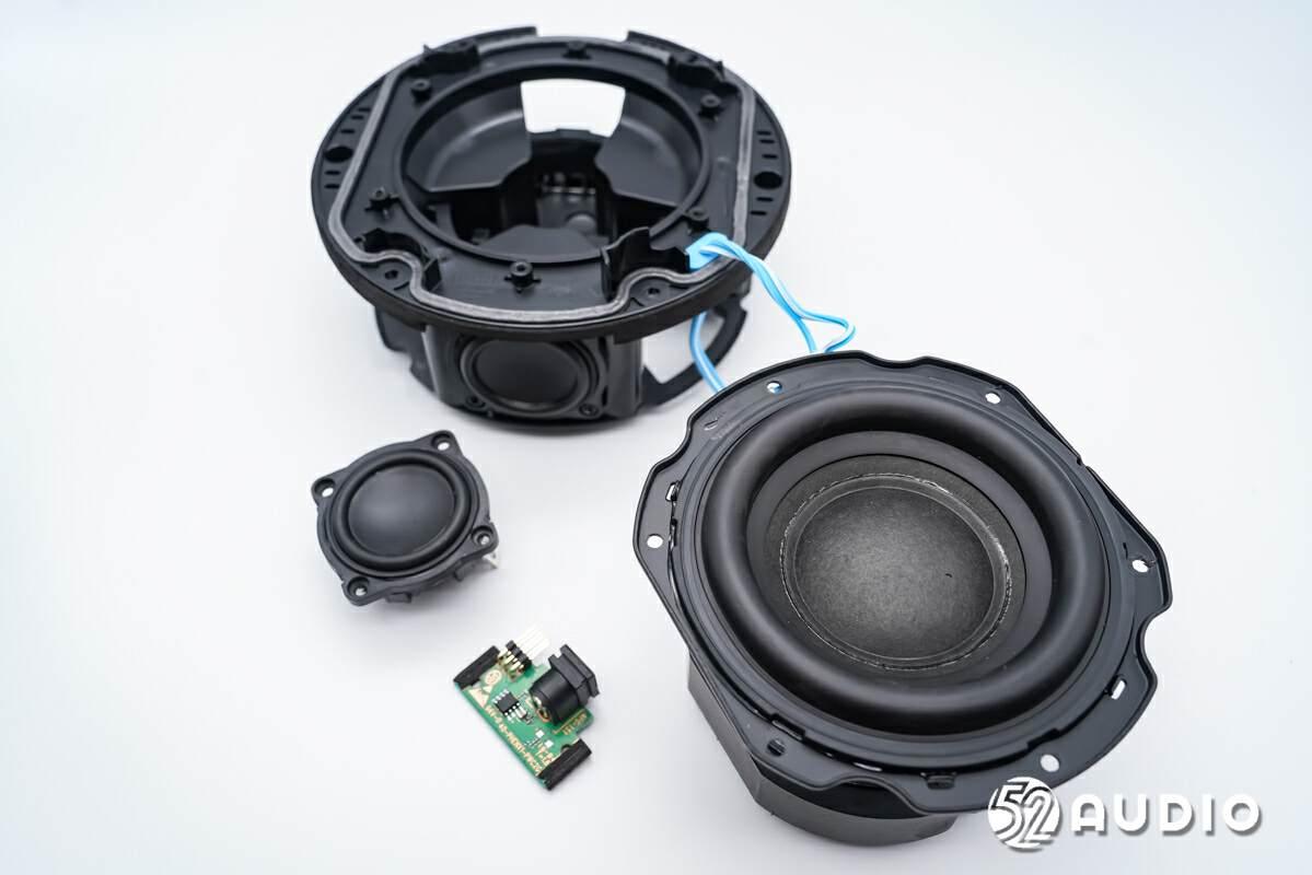 华为sound se智能音箱拆解,六单元四喇叭,帝瓦雷push-push,sam技术