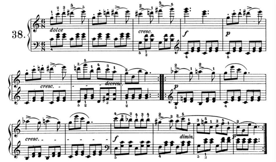 盘点车尔尼599必练曲目(附全套乐谱)