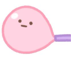 1,粉色绿色口香糖小粉团子表情包2,蓝色小团子果冻版可爱表情包3,小