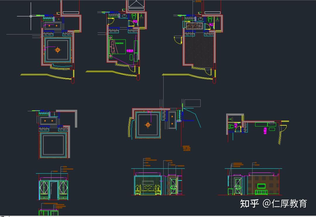 『超全』100套完整室内设计家装CAD施工图（附效果图） - 知乎