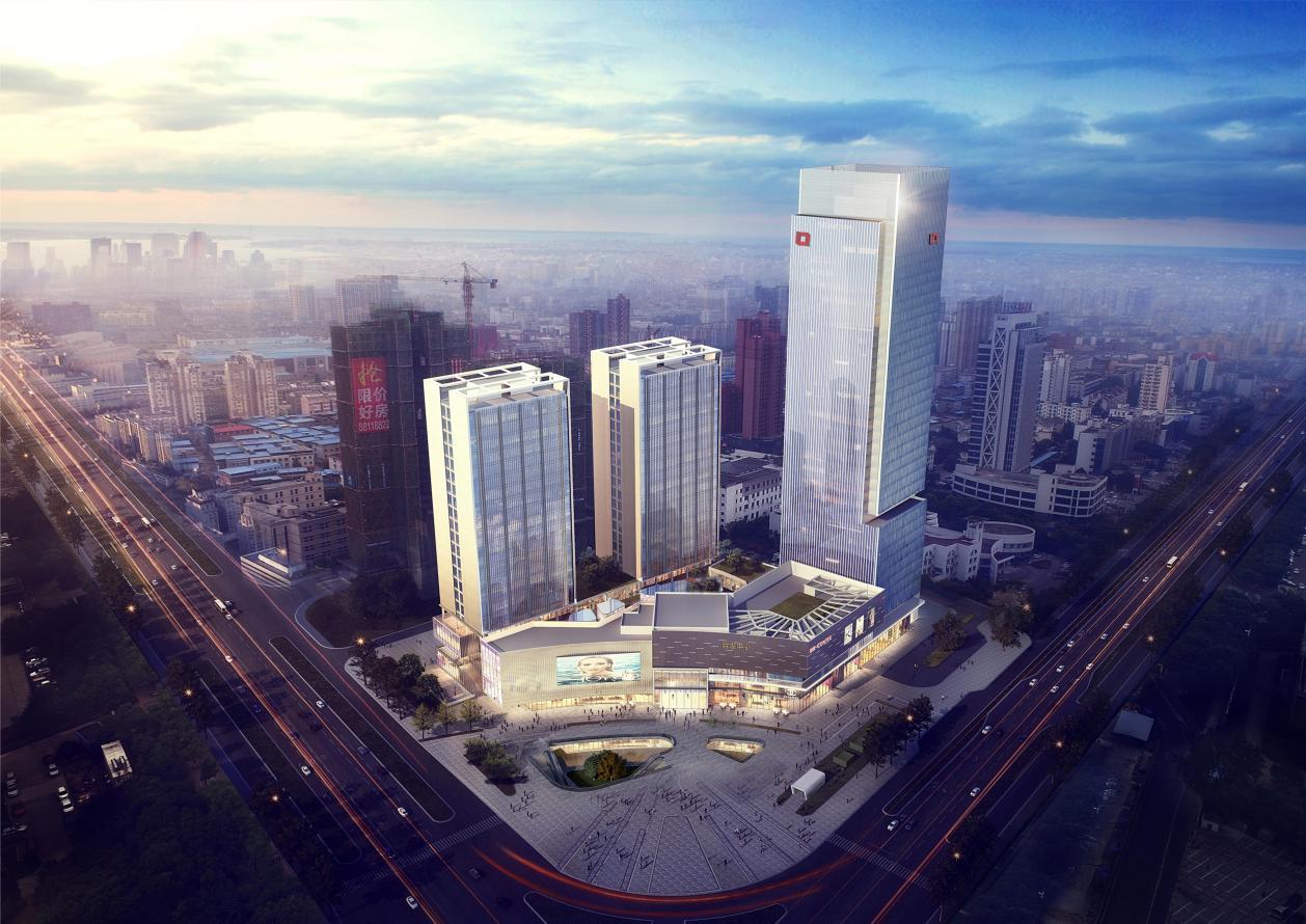 南昌高新区联发中心项目规划建筑方案建酒店商业办公楼