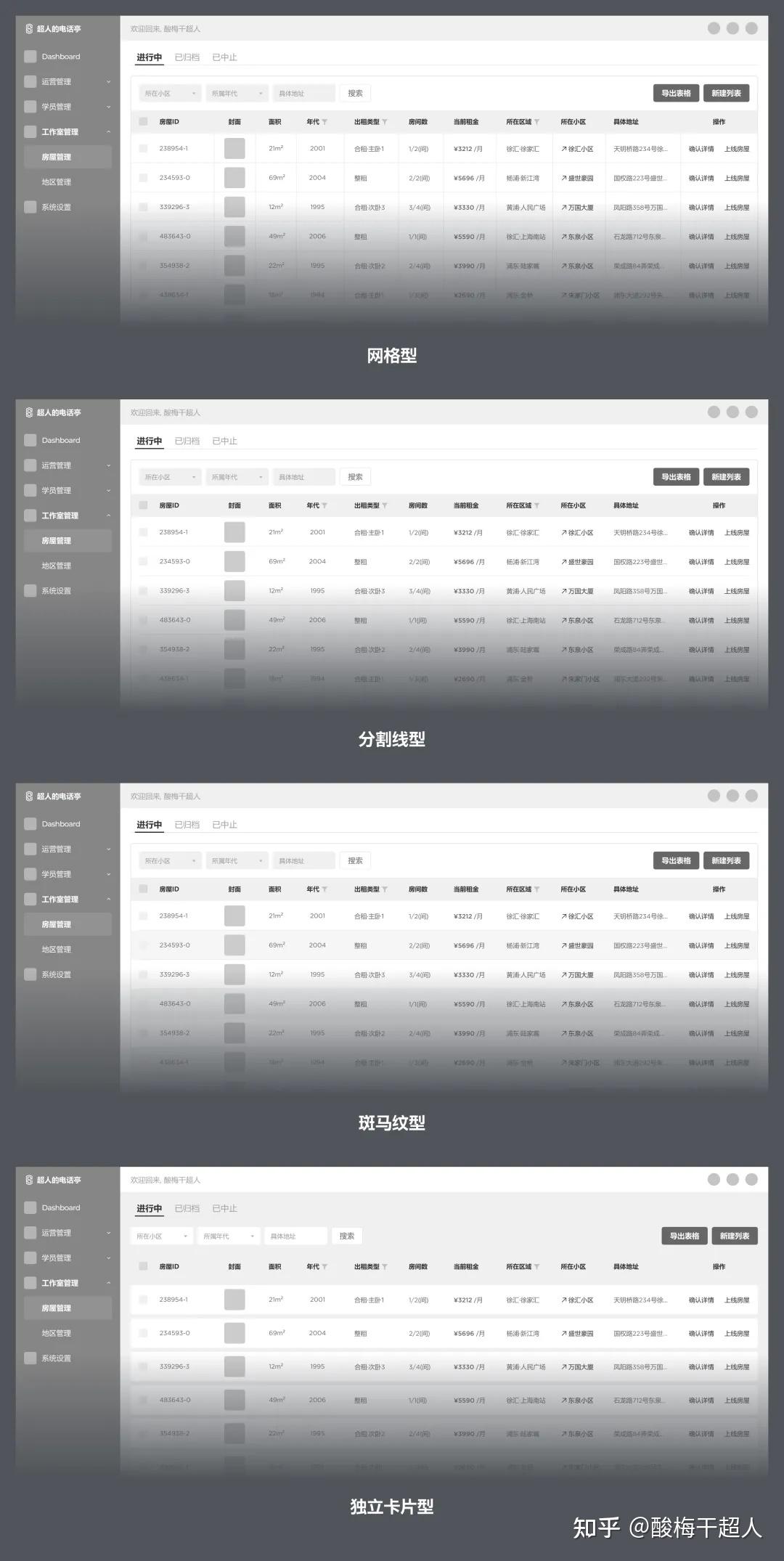 从基础讲起,教你多种B端表格设计方式 - 知乎