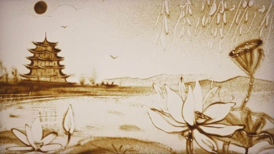 沙画的色调,也许最符合我们当下的北京.