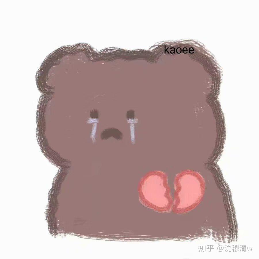 表情包可爱小熊表情包画师kaoee