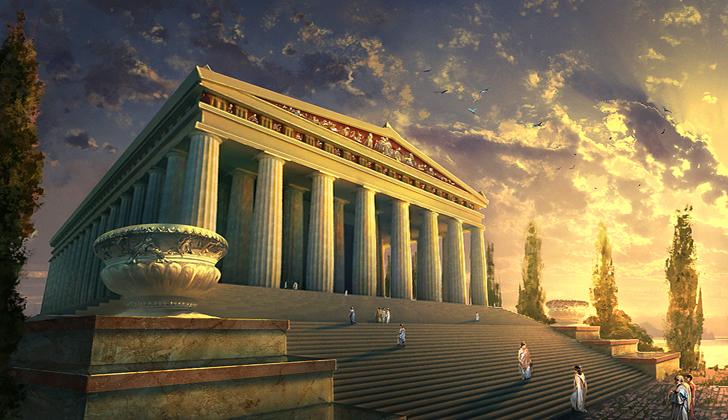 斯(artemis)的崇拜中心,名列世界七大奇迹的阿耳忒弥斯神庙(temple