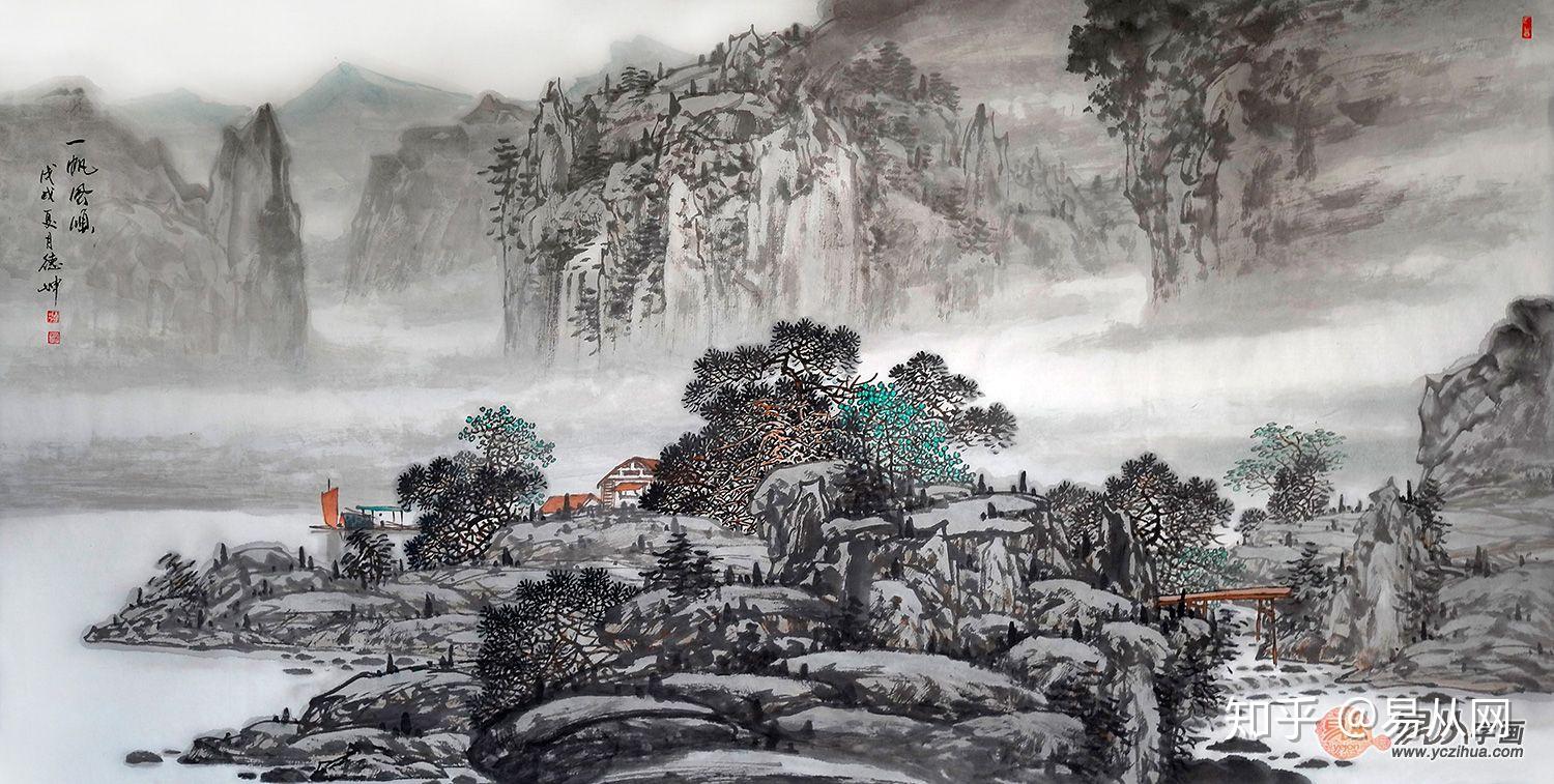 校长办公室适合挂什么字画 推荐格局较大的山水画