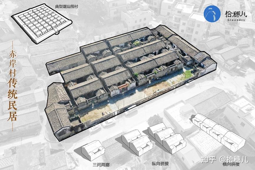 潮汕传统的三间两廊民居这格局,面积不大,一套就几十平米,上面研究了