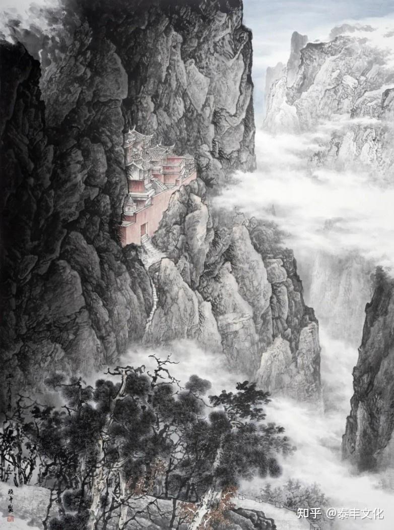 《山水有清音》67《城外青山四时春》△吴晓平参展作品王大伟的