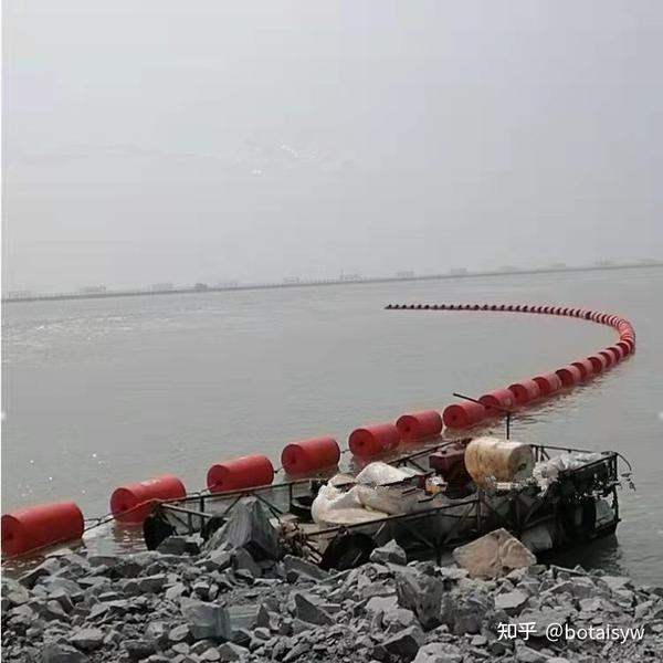 河道红色浮漂的作用是什么 河道拦载警示浮筒安装方法 - 知乎