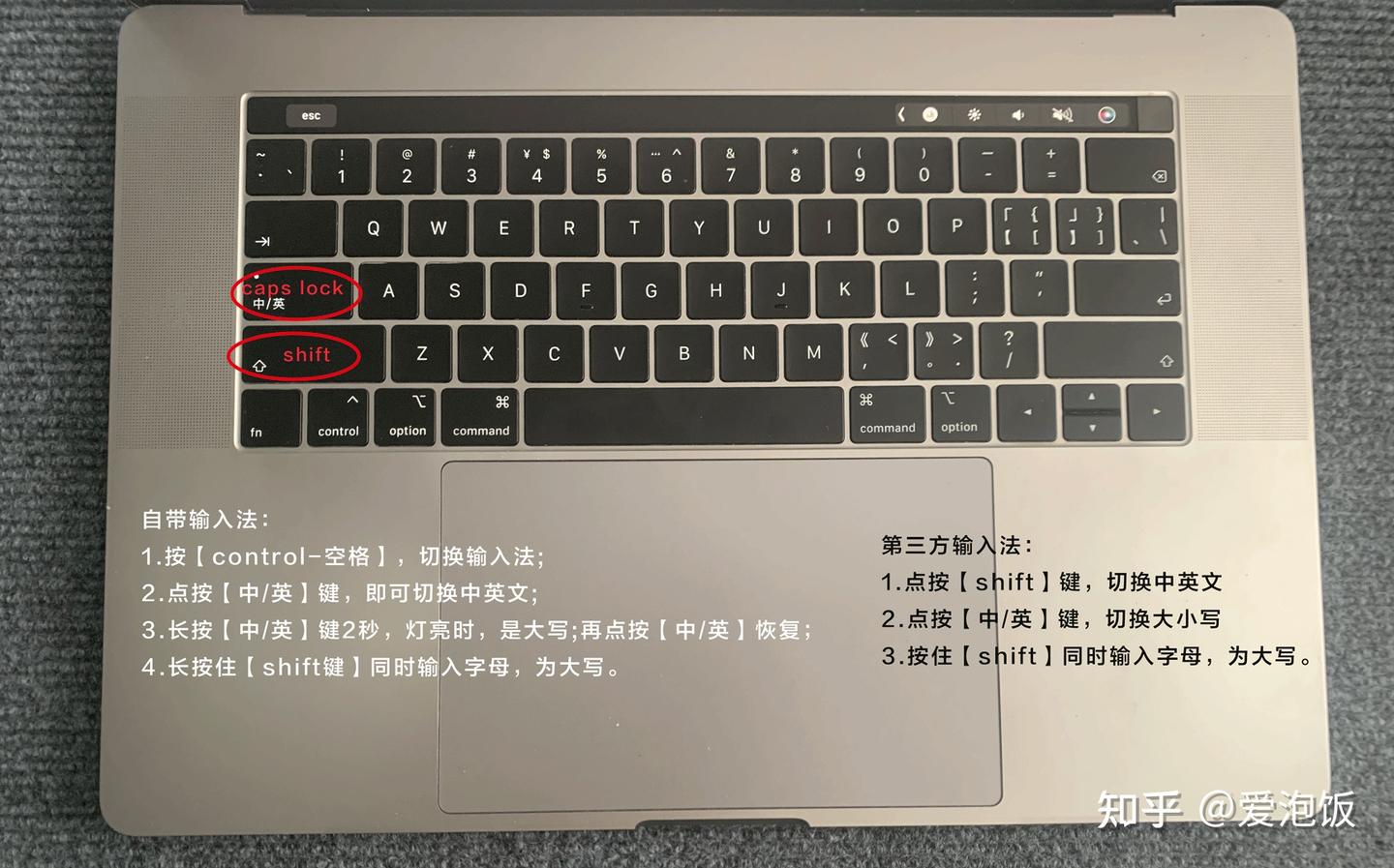 Mac键盘输入法/中英文/大小写切换｜必备知识- 知乎