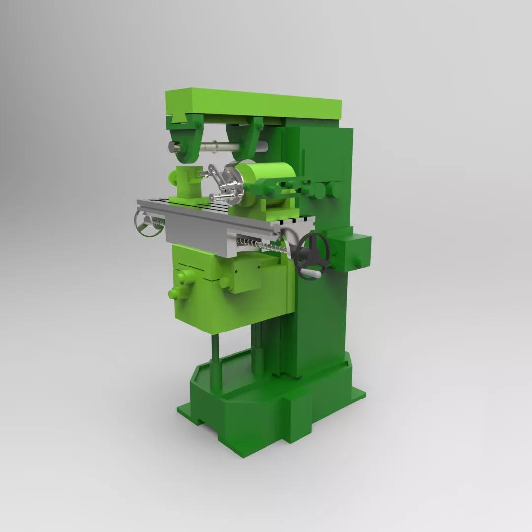 工程机械millingmachine铣床3d模型图纸