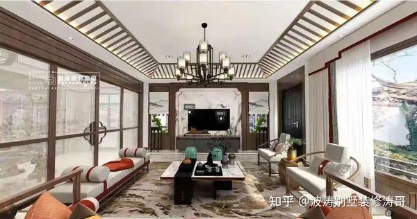 300m²新中式大宅“整容式”改造,绝绝子 - 知乎