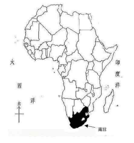 南非轮廓图图片