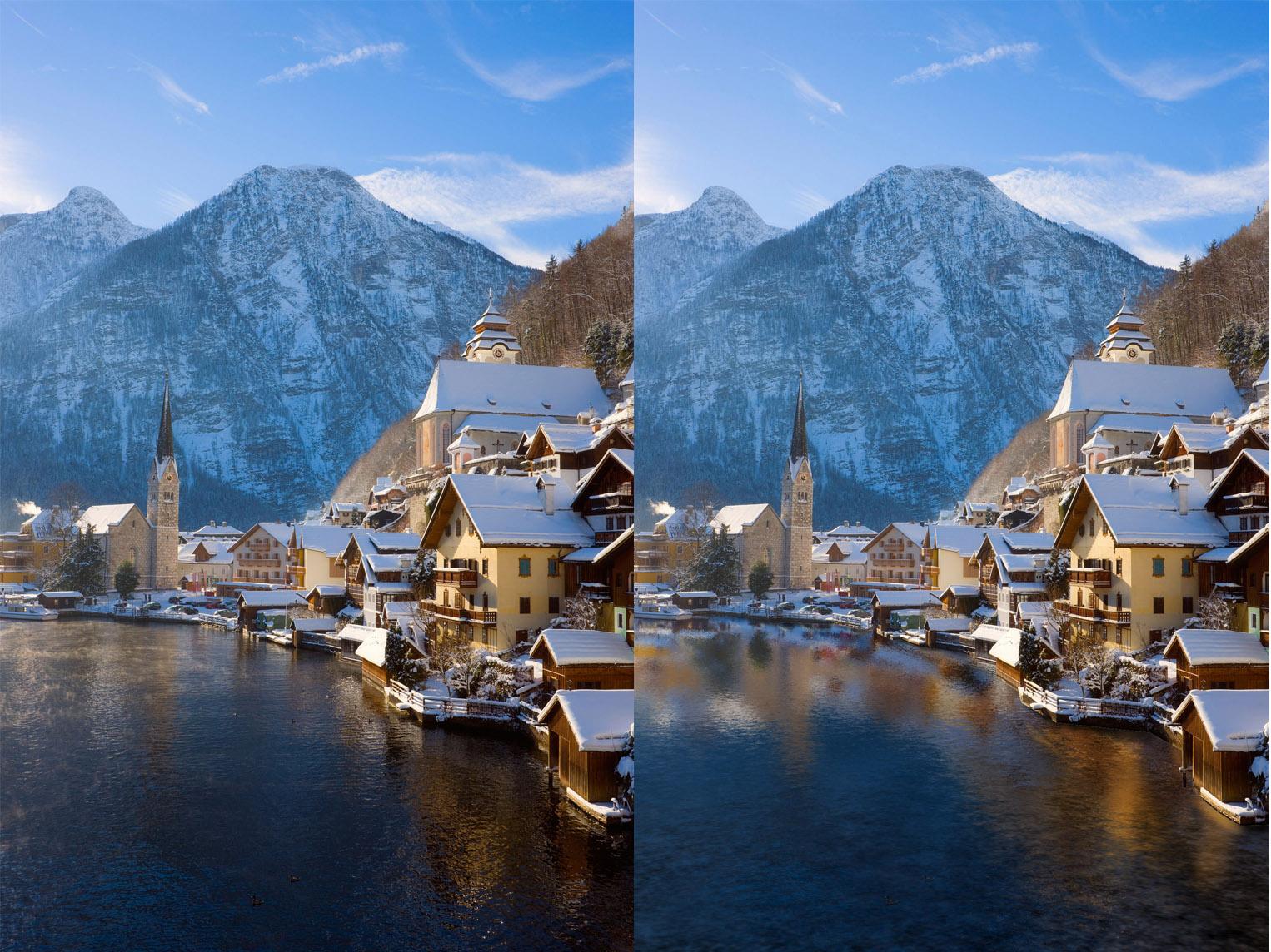 轻松制作水面倒影