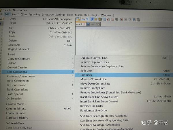 notepad++如何把一列数据放到一行 知乎