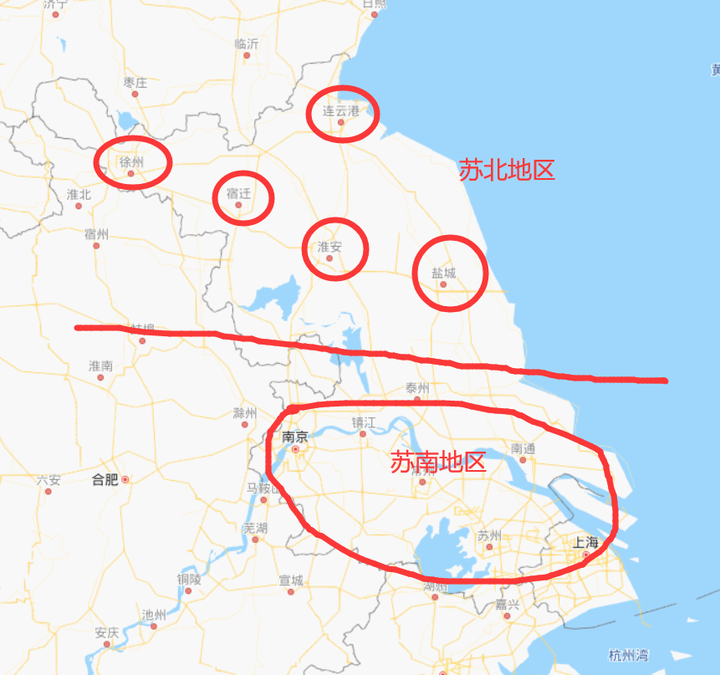 苏北5大城市,建成区面积排名:徐州、连云港、宿迁、淮安、盐城 - 知乎
