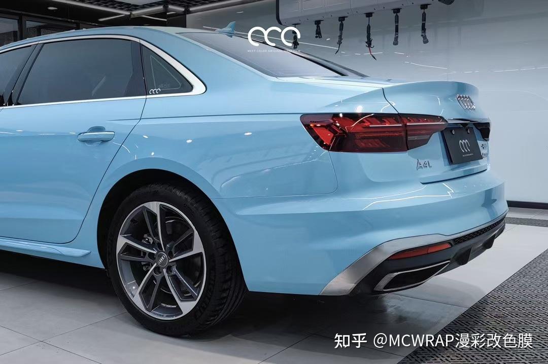 奥迪a4l 漫彩改色膜pet海风蓝 - 知乎