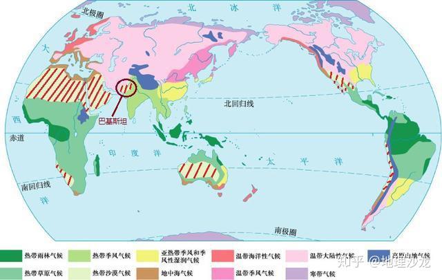 為什麼南亞地區的巴基斯坦不是熱帶季風氣候而是熱帶沙漠氣候