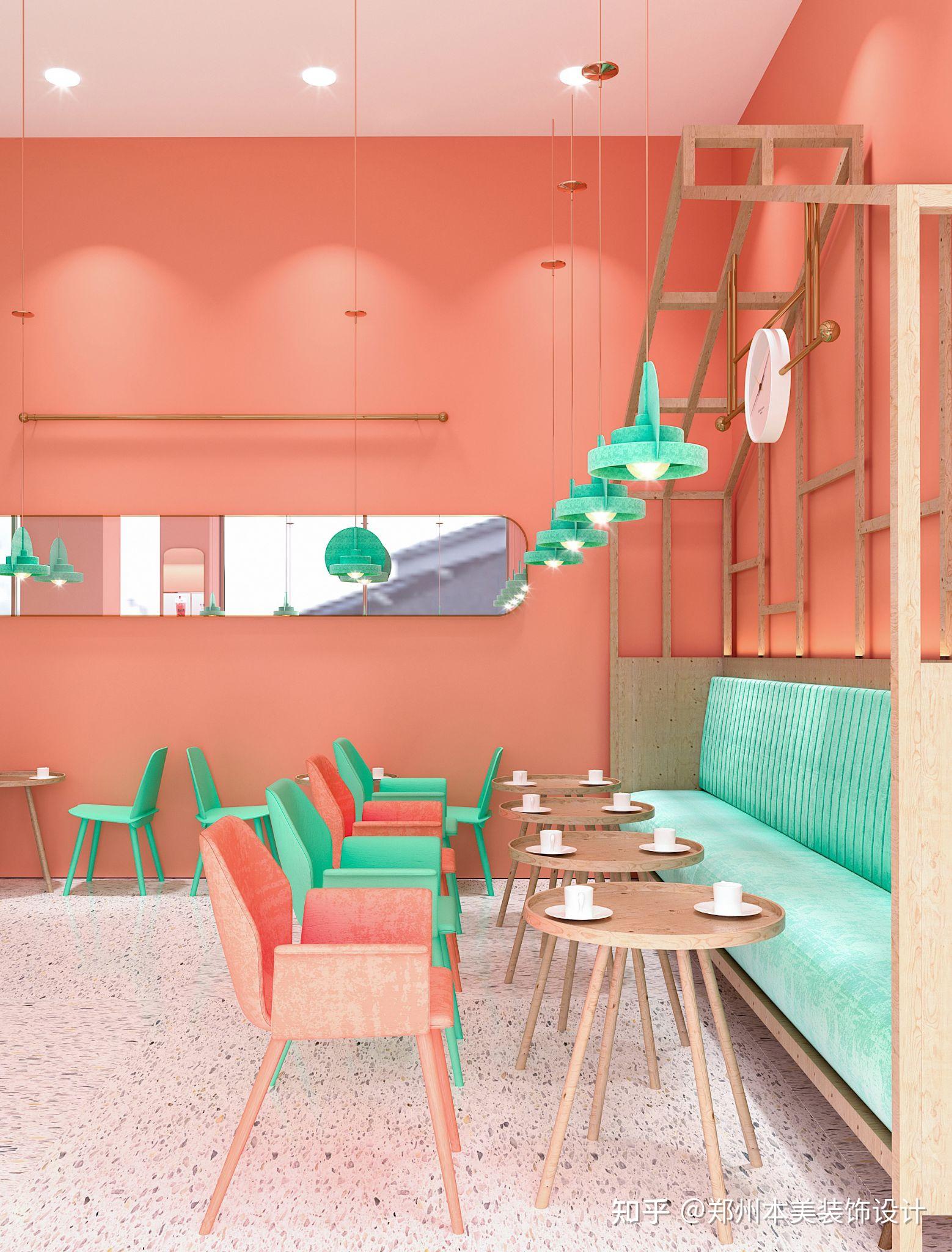 郑州网红奶茶店装修设计效果图