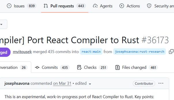 继Bun之后，React Compiler也使用AI将代码移植至Rust - 知乎