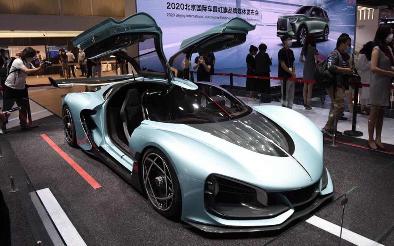 零百加速19秒红旗s92020北京车展上最靓的仔