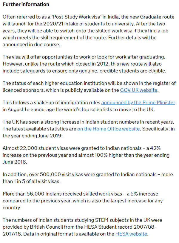 英国就读本科、研究生或博士课程的留学生将能够在毕业后留在英国两年。2年psw新闻psw 签证有效期为