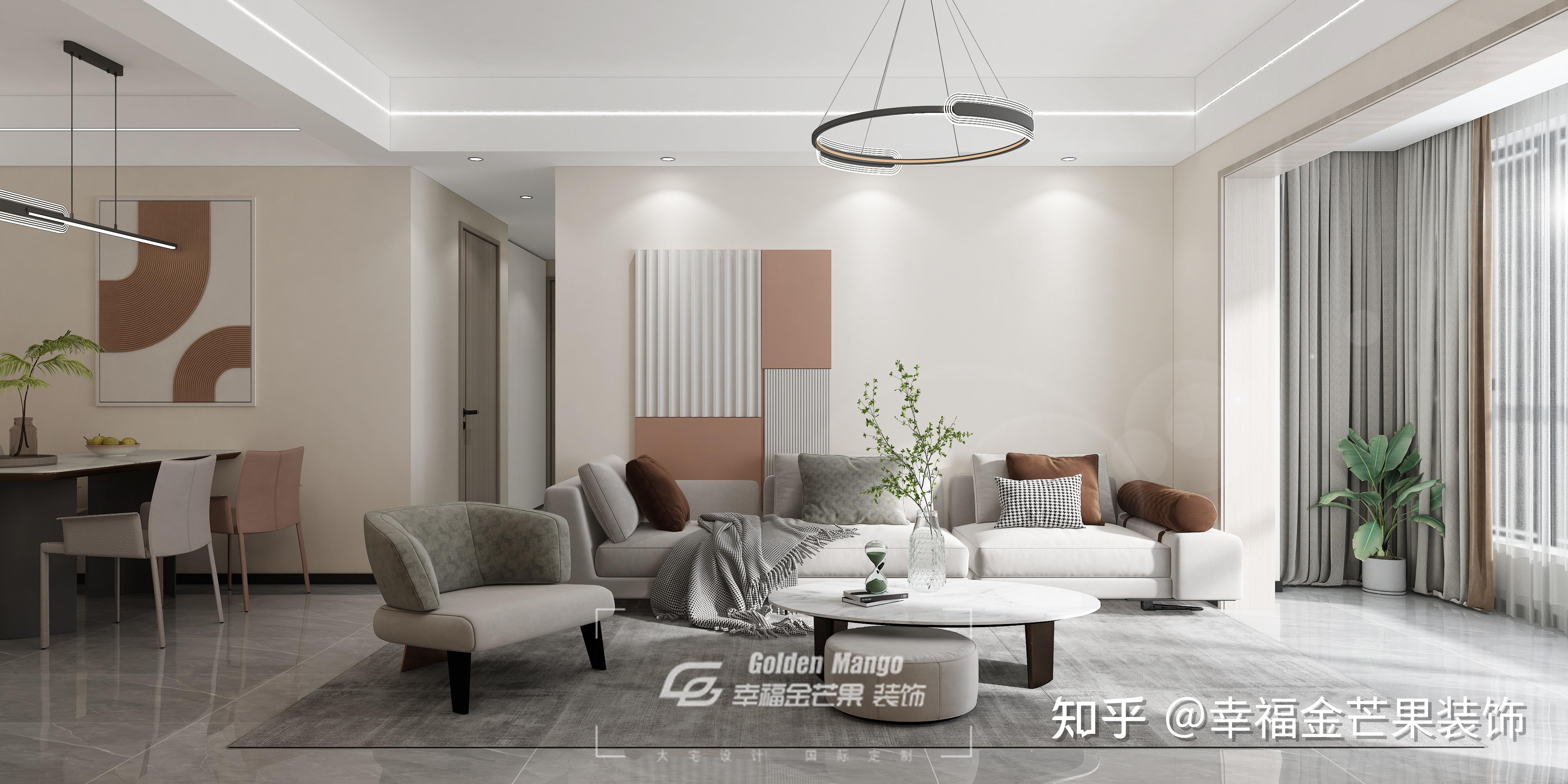 【幸福金芒果】昆明海畔湾126㎡装修|现代风格,感受光影里的温暖! - 知乎