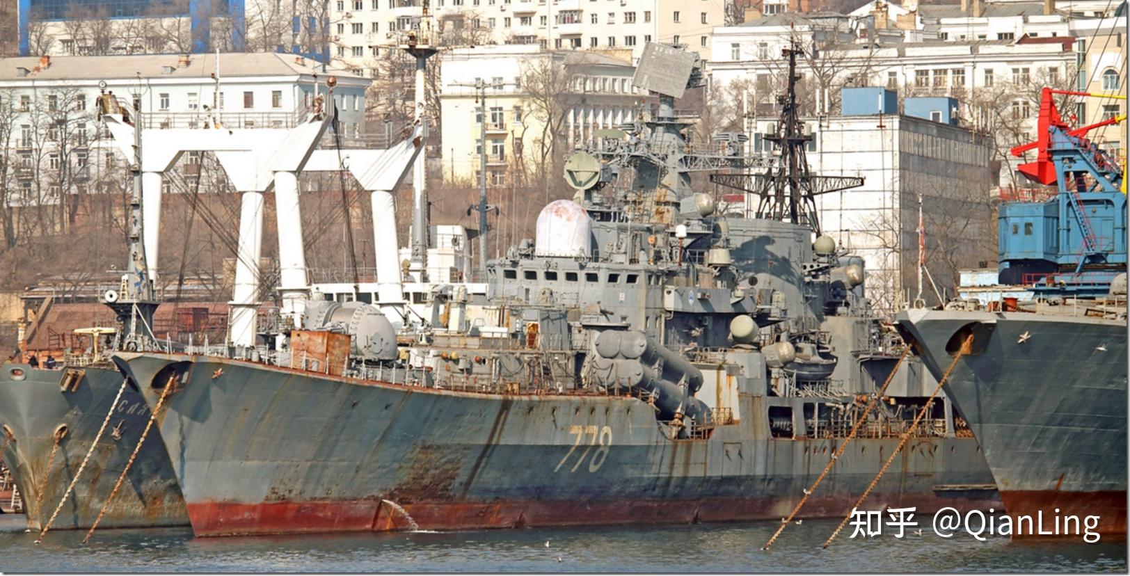 苏联帝国留下的红色巨舰5现代级导弹驱逐舰