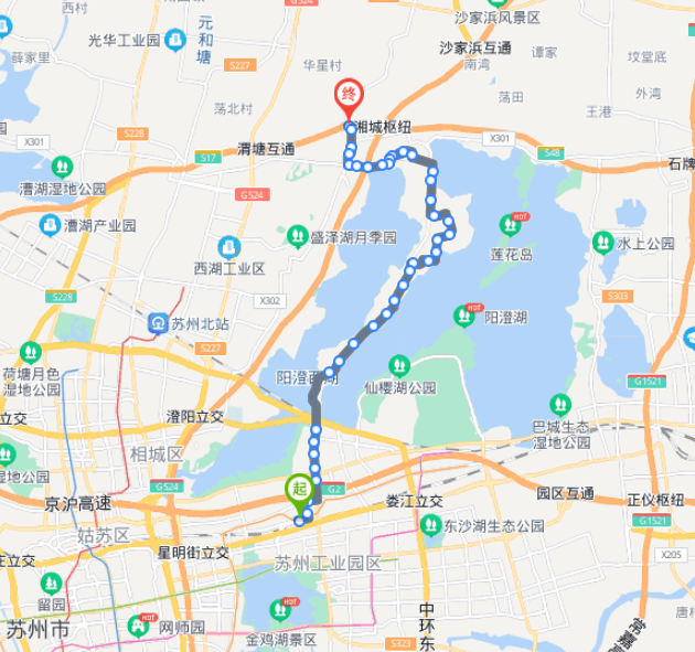 苏州87路公交车路线图图片