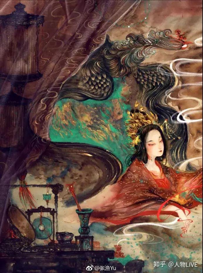 美女画师张渔的成名之路：她一出手，就让水墨中国风惊艳3亿人 - 知乎