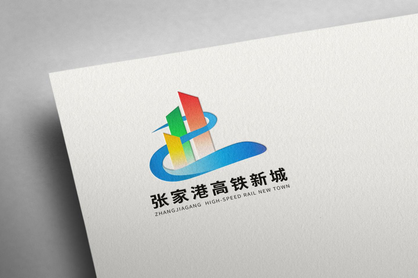 logo设计过程-张家港高铁新城