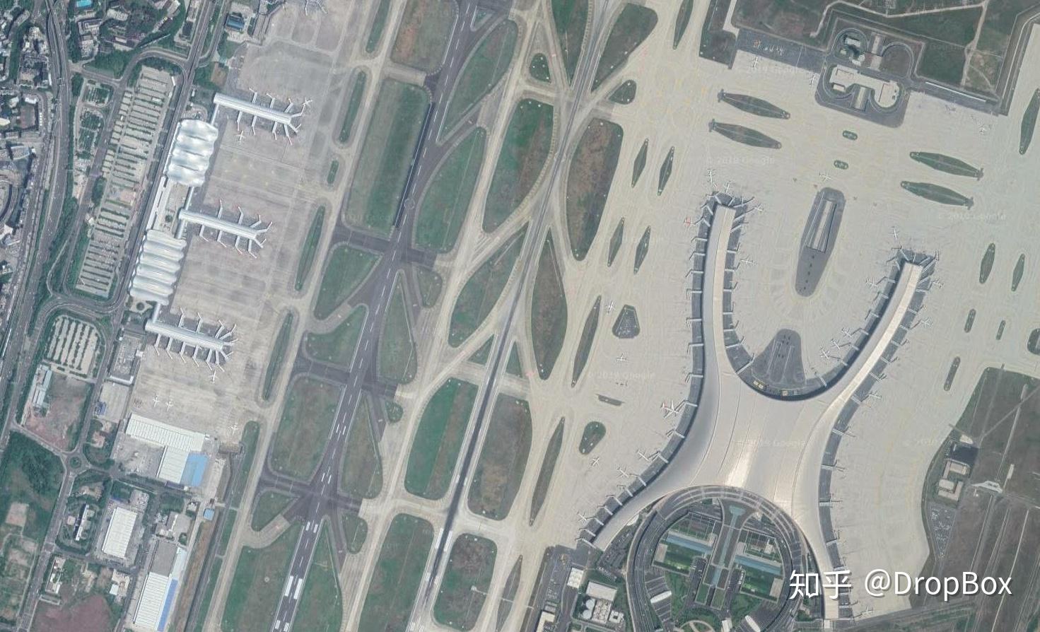 世界top50机场200500m比例尺卫星截图