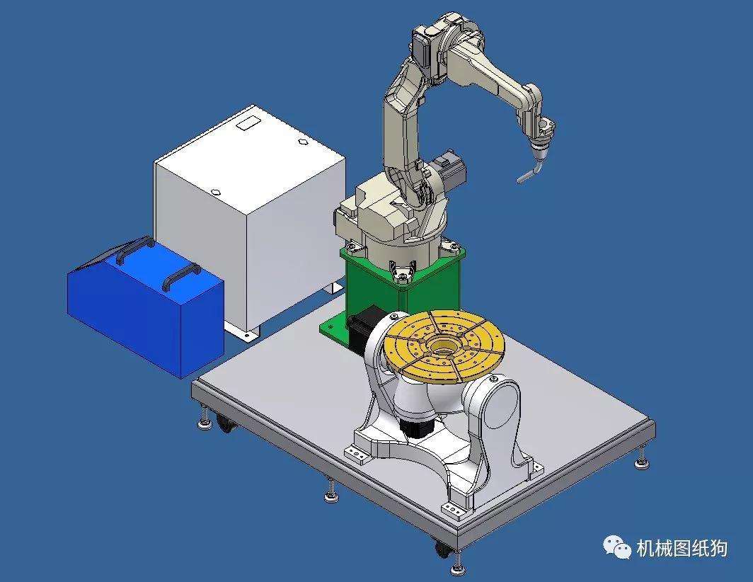机器人workstand机器人工作台3d数模图纸stp格式