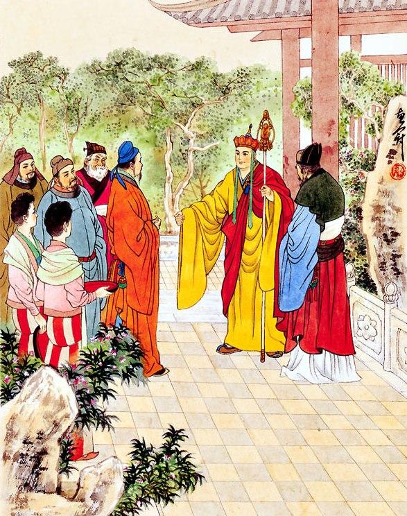 《西游记》新解(十套珍稀古画插图)12:观音长安售袈裟,唐僧发心愿取经