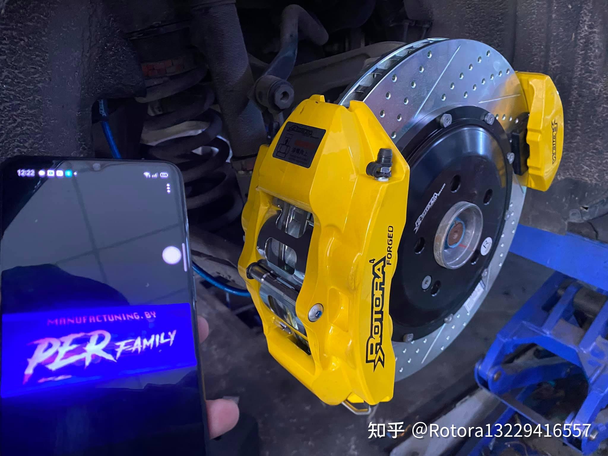 奔驰c200w205改装rotora刹车系统