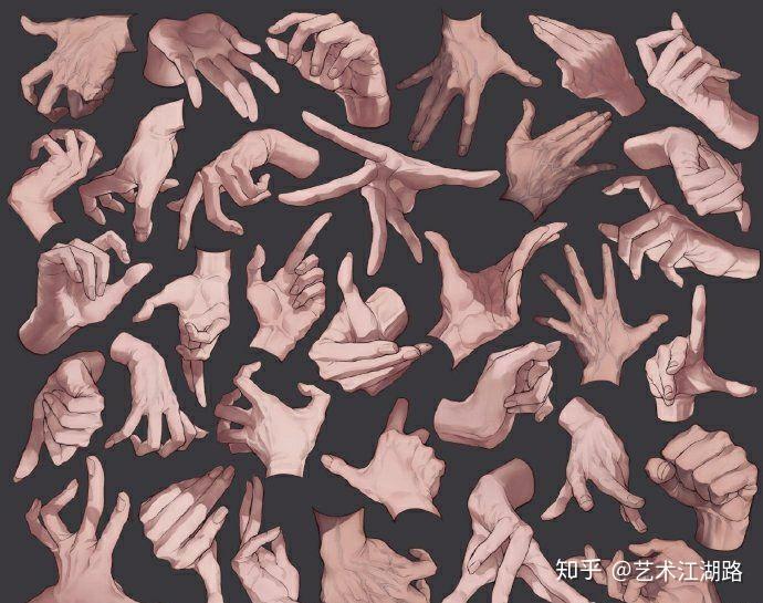 干货分享|速写手部素材