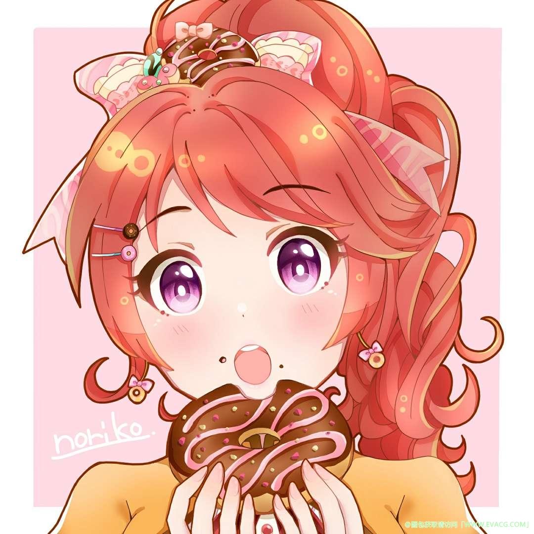 e次元二次元资源交流社区今天,就为大家送上描绘了甜甜圈的插画作品