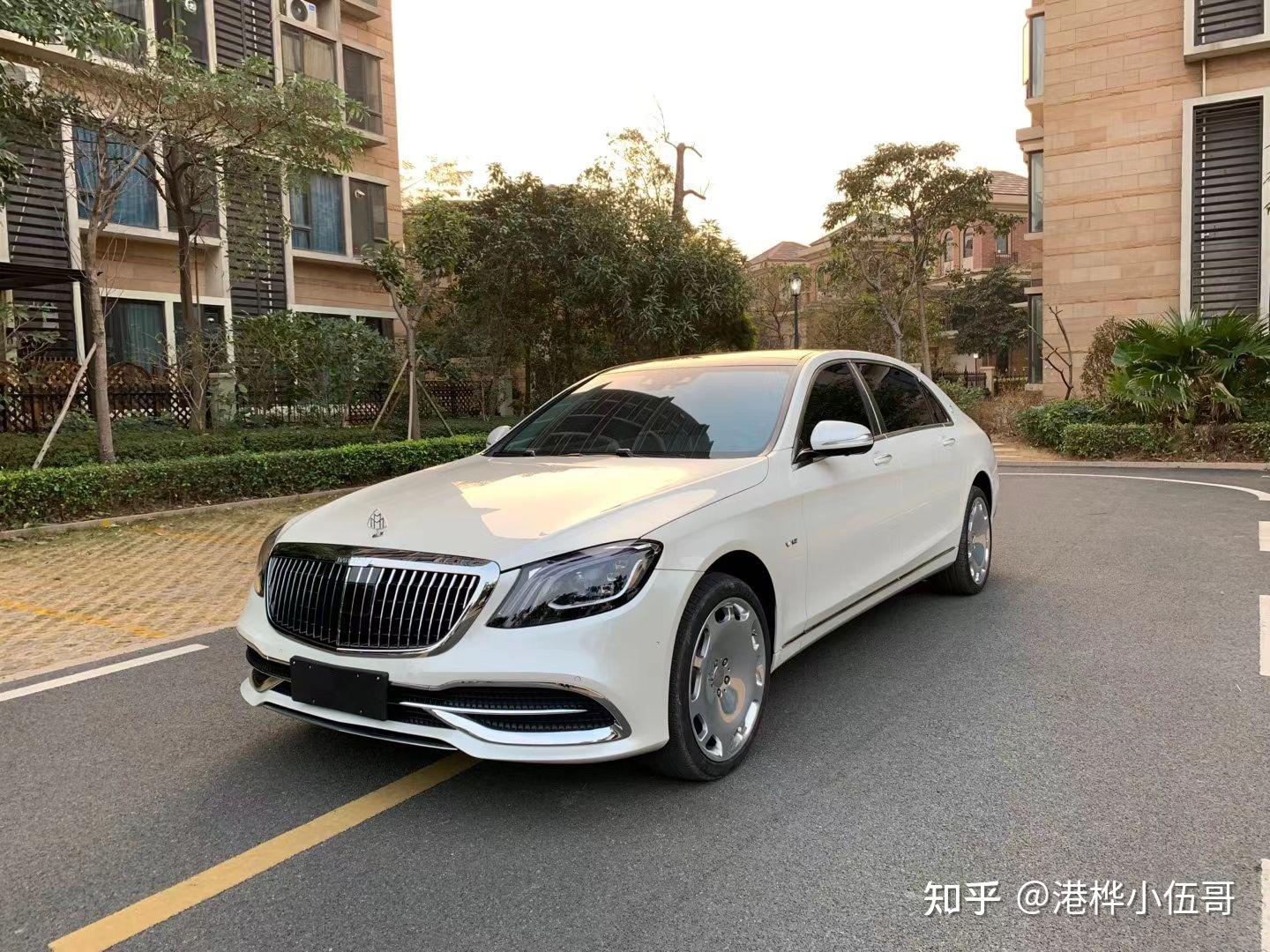 18款改21款奔驰迈巴赫s680v12德版白色米白笼黑钢琴桃木内饰多功能