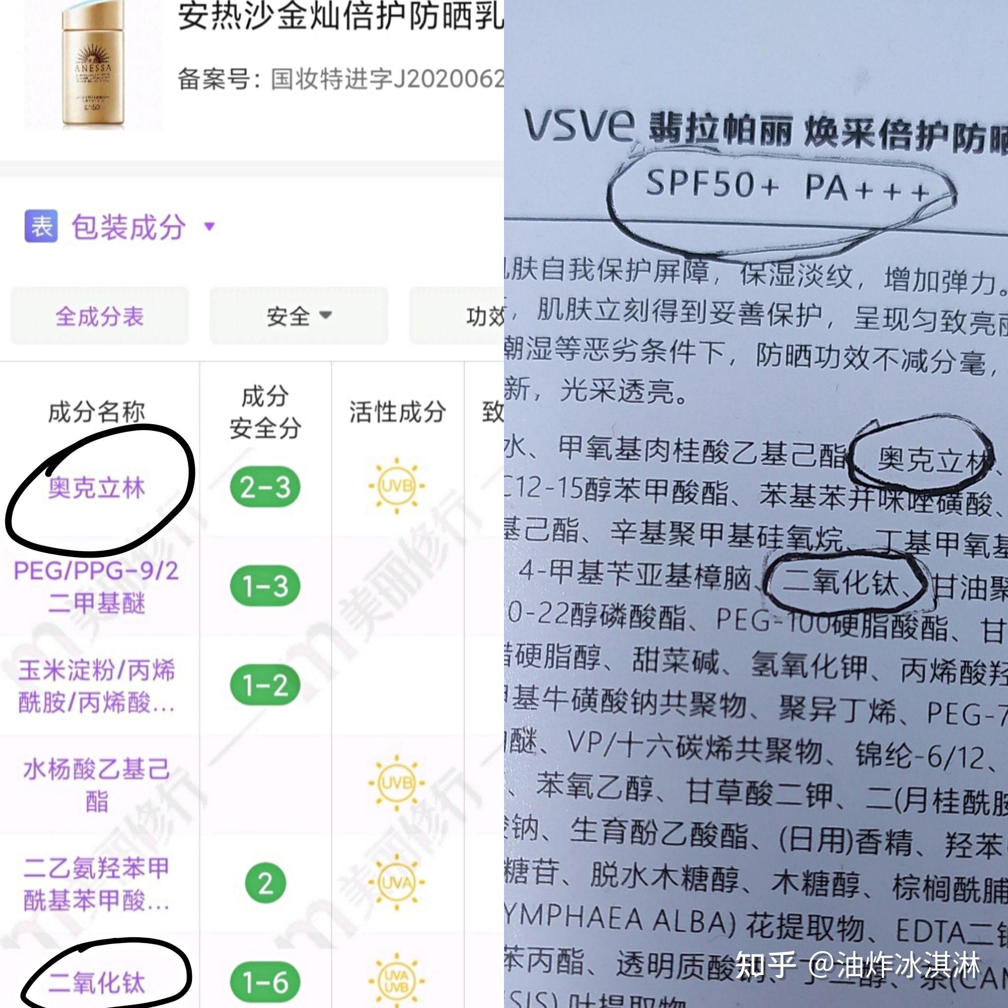 不谈成分都是耍流氓,再看看成分对比,大牌御用成分,用料超级良心!