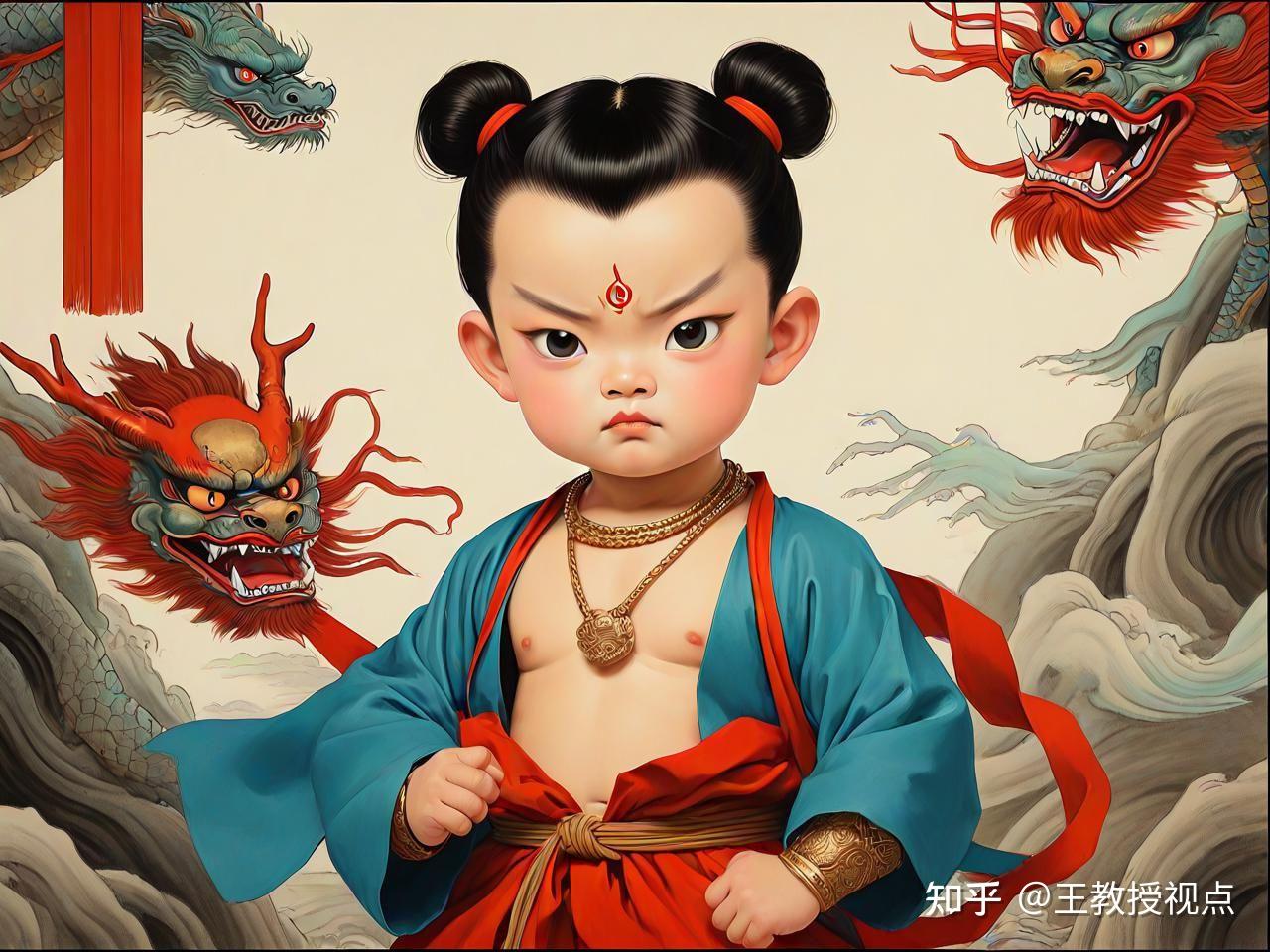 文艺作品中哪吒形象的演化：从护法夜叉到文化符号的千年蜕变 - 知乎