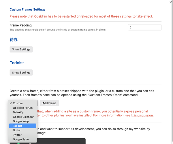Obsidian Style Setting Css