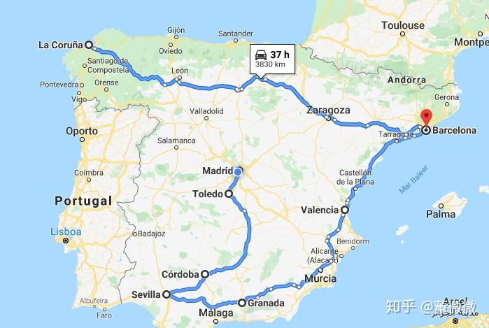 西班牙葡萄牙自驾