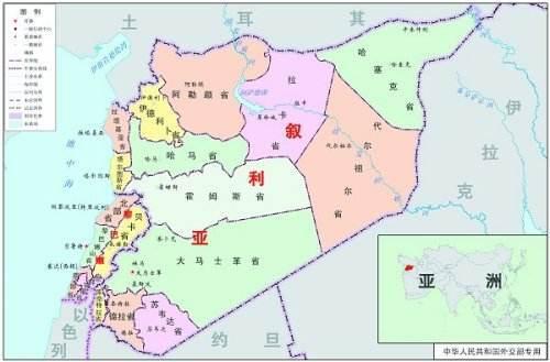 叙利亚地图 叙利亚地图