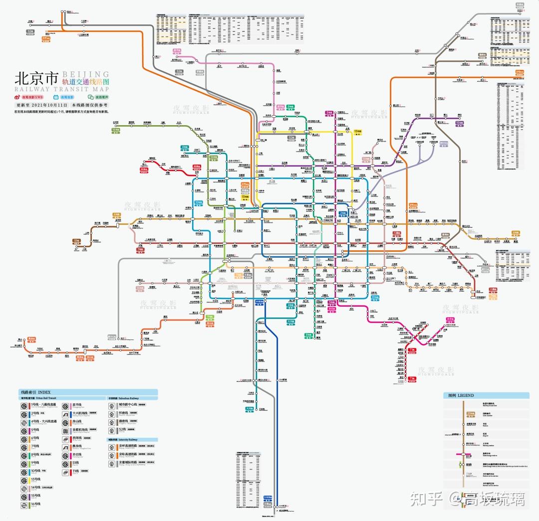2021年北京高清地铁图图片