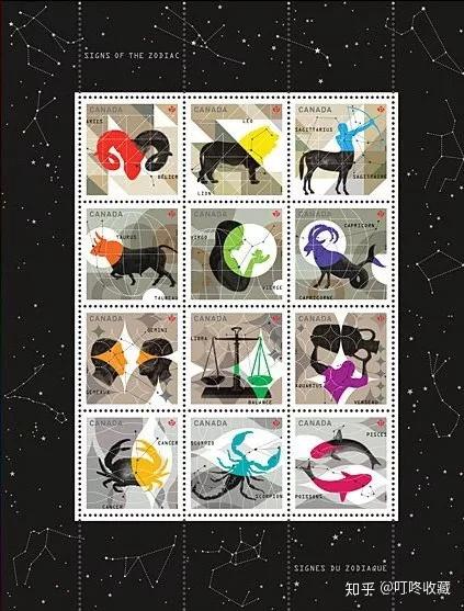 十二星座邮票大全 快来看看你的星座是啥样 知乎 十二星座邮票大全 快来看看你的星座是啥样 知乎