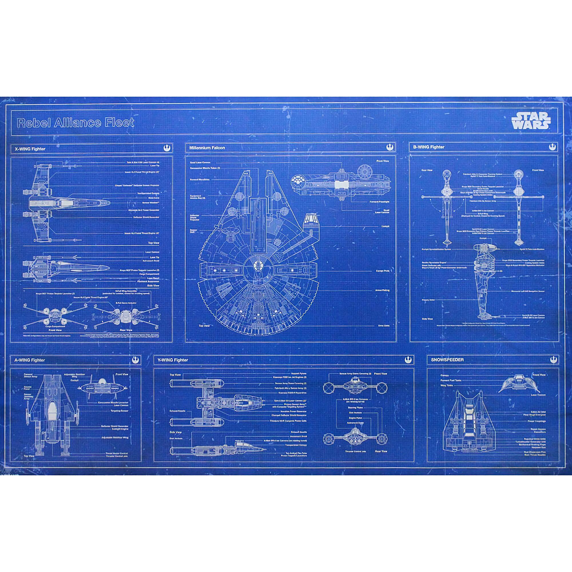 跪求这张星战千年隼蓝图的高清图